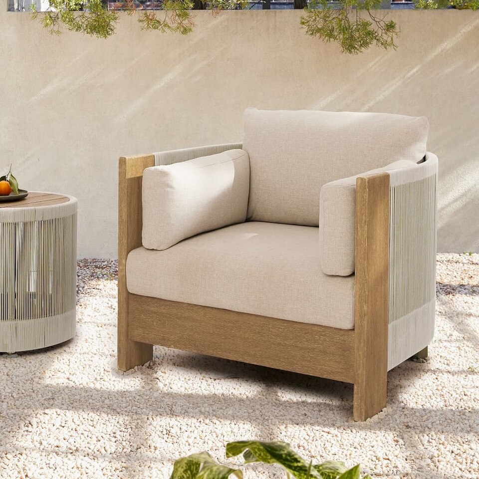 Porto Outdoor Lounge Chair - West Elm UK